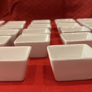 Lot of 22 Square Tasting Bowls